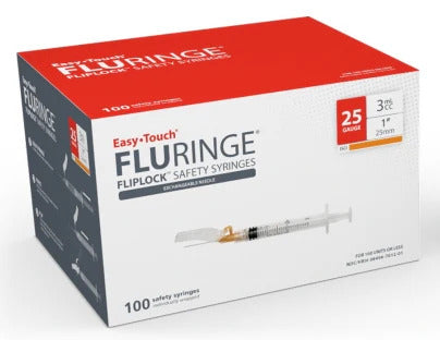 EasyTouch Fluringe FlipLock Safety Syringes